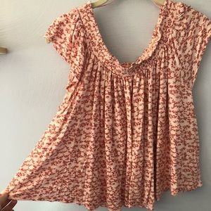 Off the shoulder floral top